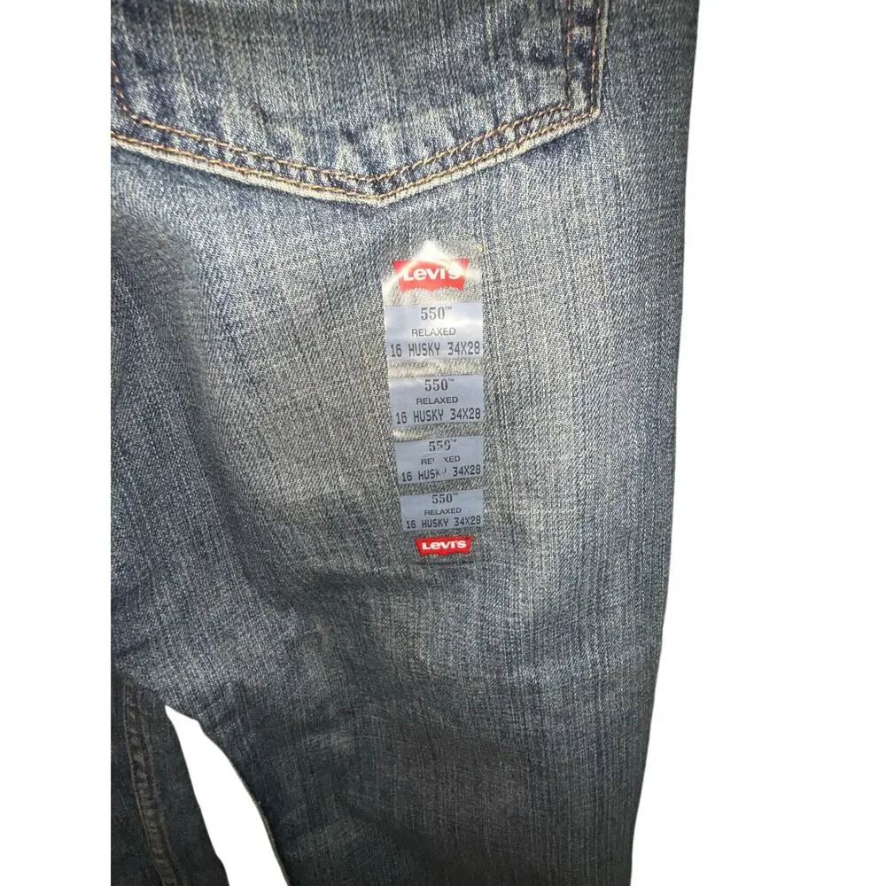 Levi’s 550 Relaxed Blue Jeans Youth Size 16 Husky
